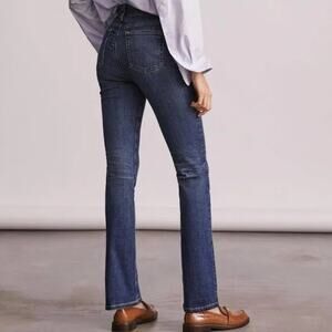 AG Adriano Goldschmied The Stevie Petite Slim Straight Jeans Women’s Sz 28P Blue